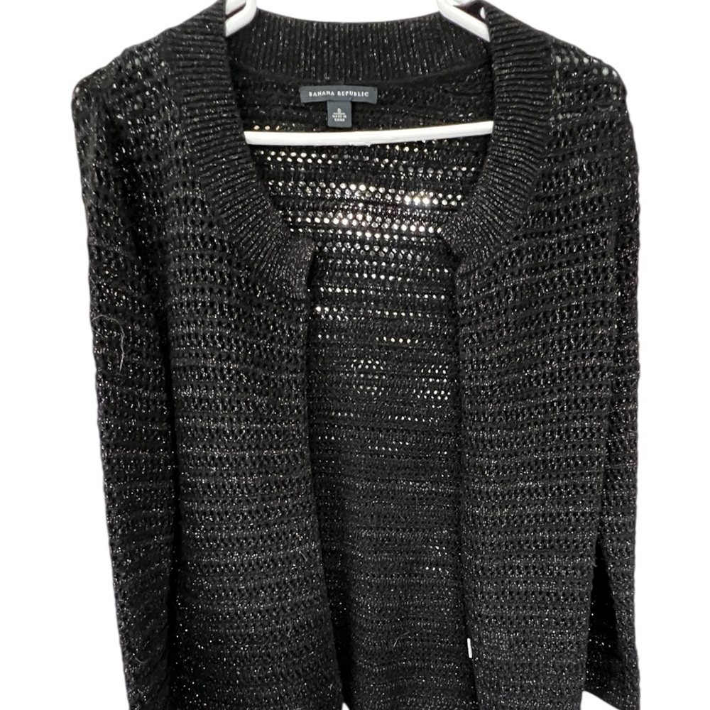 Banana Republic Black Open-Front Cardigan - Picture 2 of 5